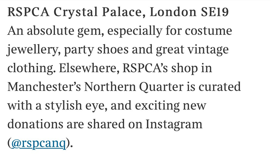 RSPCA South London Crystal Palace